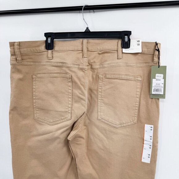 NEW Goodfellow & Co Men's Mid Rise Slim Fit Leg Total Flex Jeans - Dust - 40x32 - Picture 6 of 11